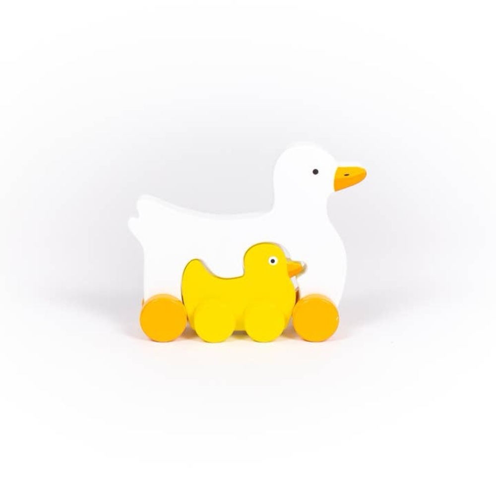 Duck Big & Little Wooden Roller Jack Rabbit Creations